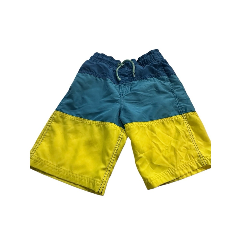 Cat & Jack Kids Swim‎ Shorts Size M (8/10) Multicolor Drawstring Flaws See Pics